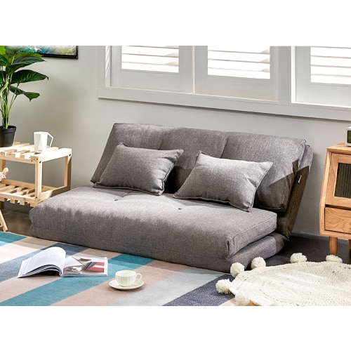 Urbana Japanese Futon Lounge Sofa Bed Grey 120cm Sofa